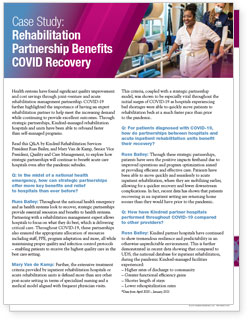 Learn more about Case Study: Rehabilitation Partnership Benefits COVID Recovery - Download the Case Study