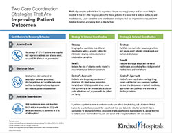 Promoting Patient Recovery through Care Coordination